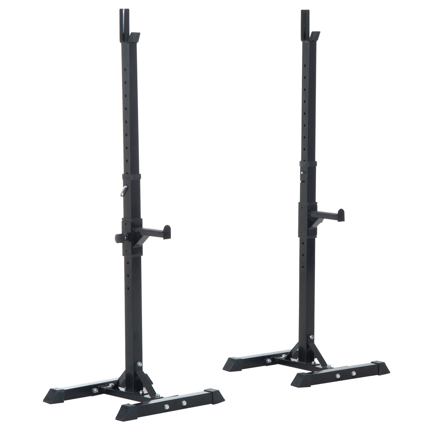 HOMCOM Adjustable Weights Barbell Squat Stand-Black
