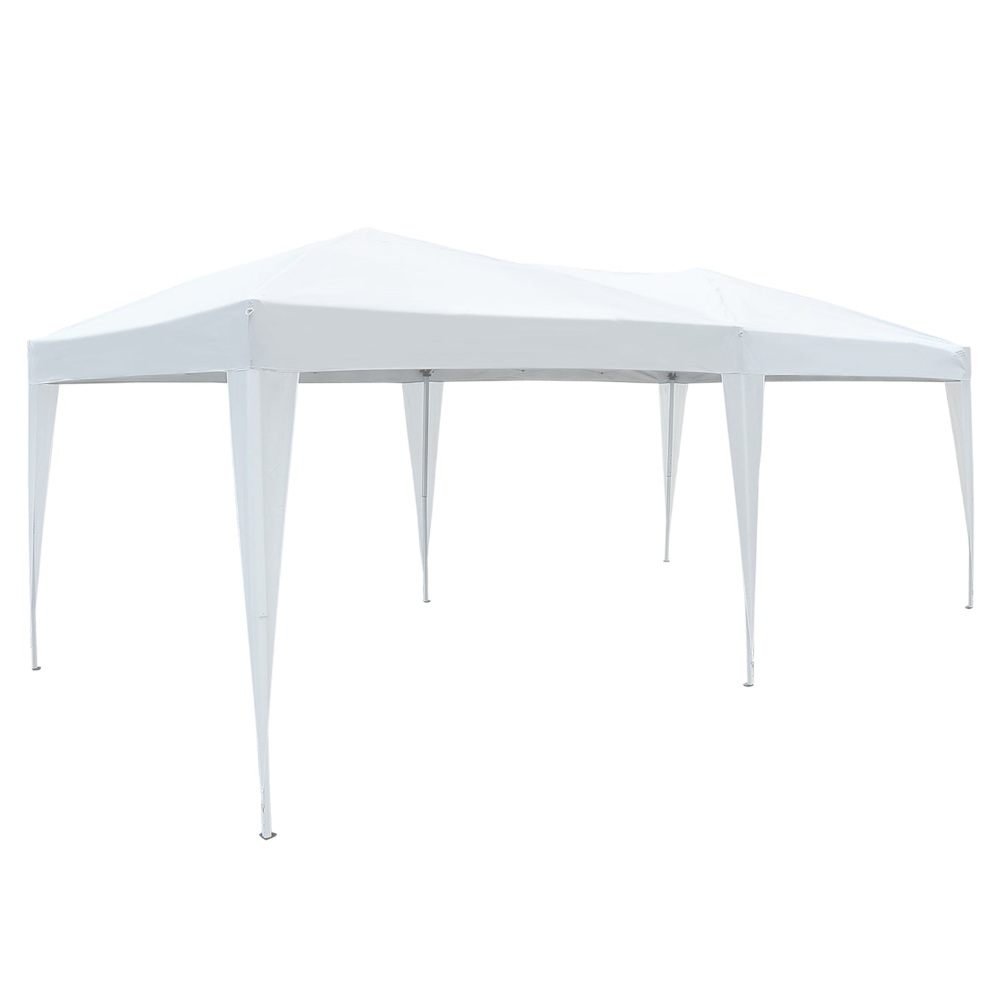 Outsunny 3 X 6M Heavy Duty Waterpoof UV Resistant Pop Up Gazebo Canopy Marquee Party Tent Wedding Awning-White