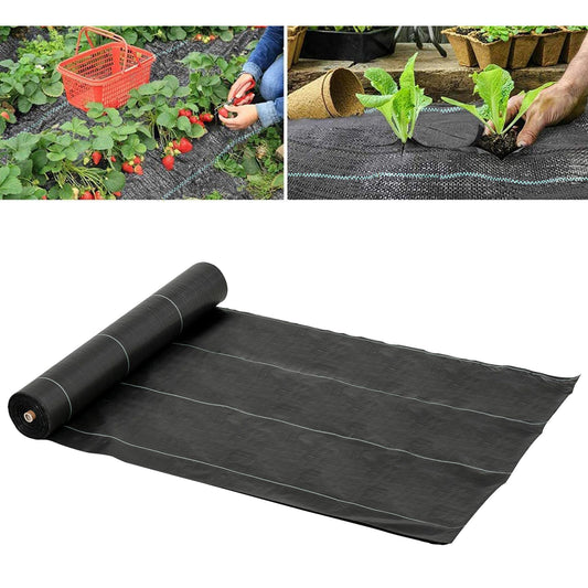 Outsunny 2x50m Weed Barrier Landscape Fabric Durable Convenient Design