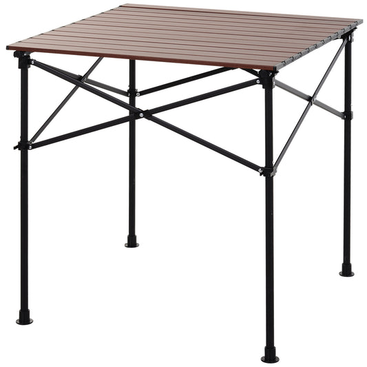 Outsunny Aluminium Folding Picnic Table Portable Camping Table w/ Carrier Bag