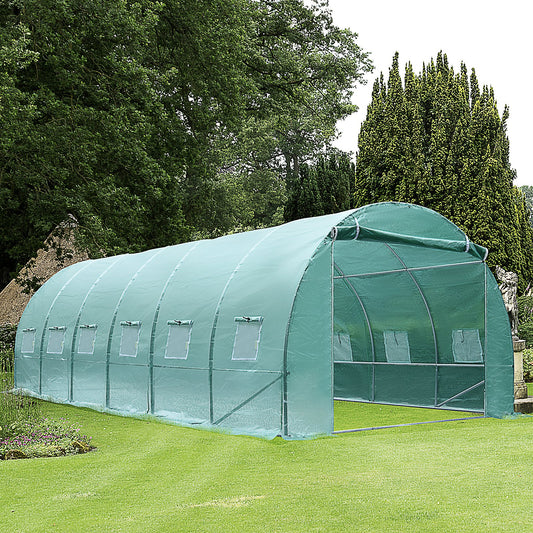 Outsunny Walk-in Greenhouse, 6 x 3 M-Green