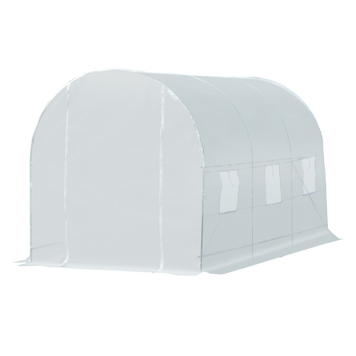 Outsunny 3.5 L x 2 W x 2H m Walk-in Greenhouse-White