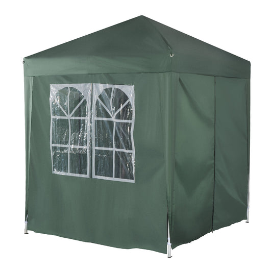 Outsunny Pop-Up Gazebo Canopy, 2x2 m-Green