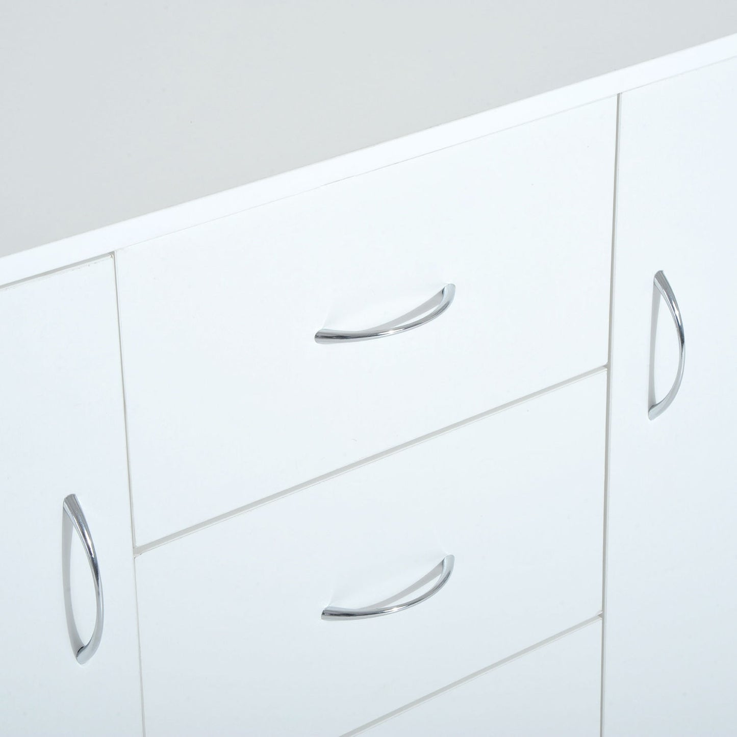 HOMCOM 120Wx40Dx90H cm Drawer Cabinet-White