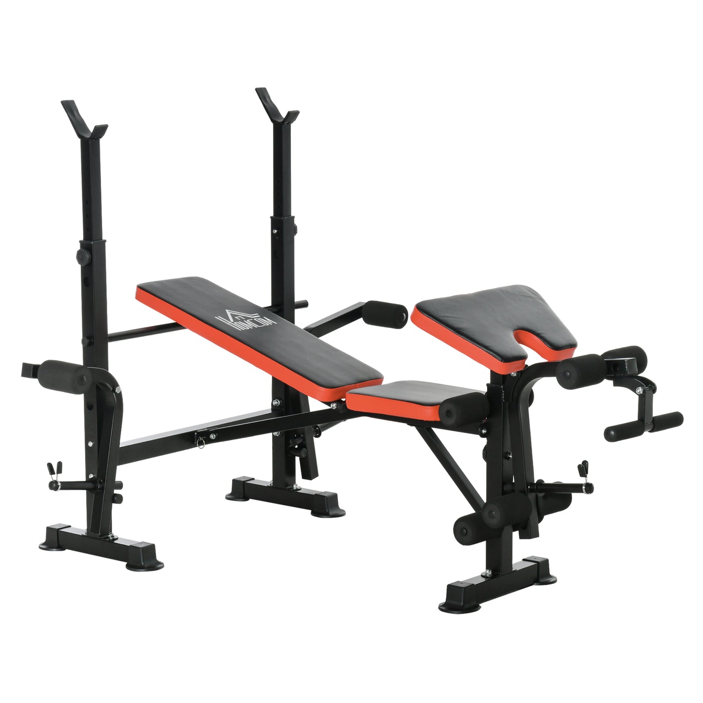 HOMCOM 59" Multi-Function Adjustable Weight Training Bench Gym Fitness Lifting Bench