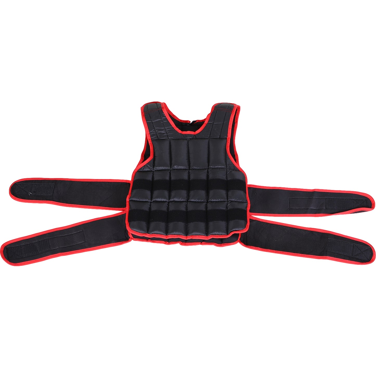 HOMCOM 10kg Adjustable Metal Sand Weight Vest Red