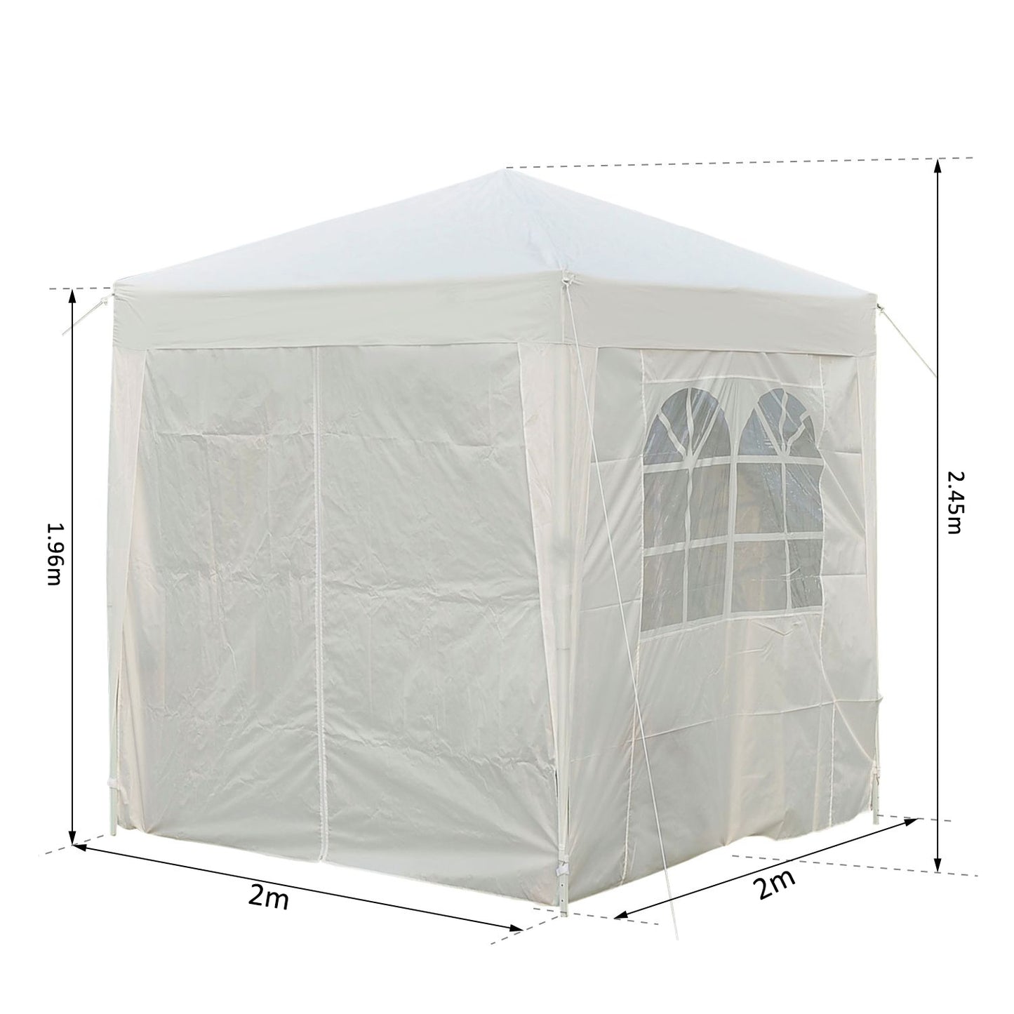 Outsunny Pop Up Gazebo Canopy, size (2 x2m)-White