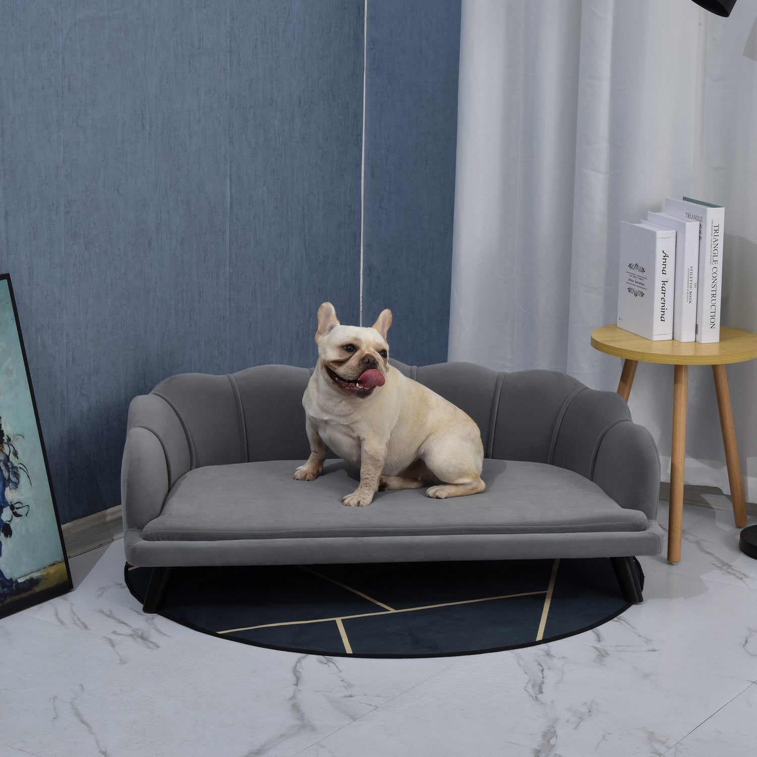 PawHut Pet Sofa for Medium and Large Sized Dog with Extra Cushion