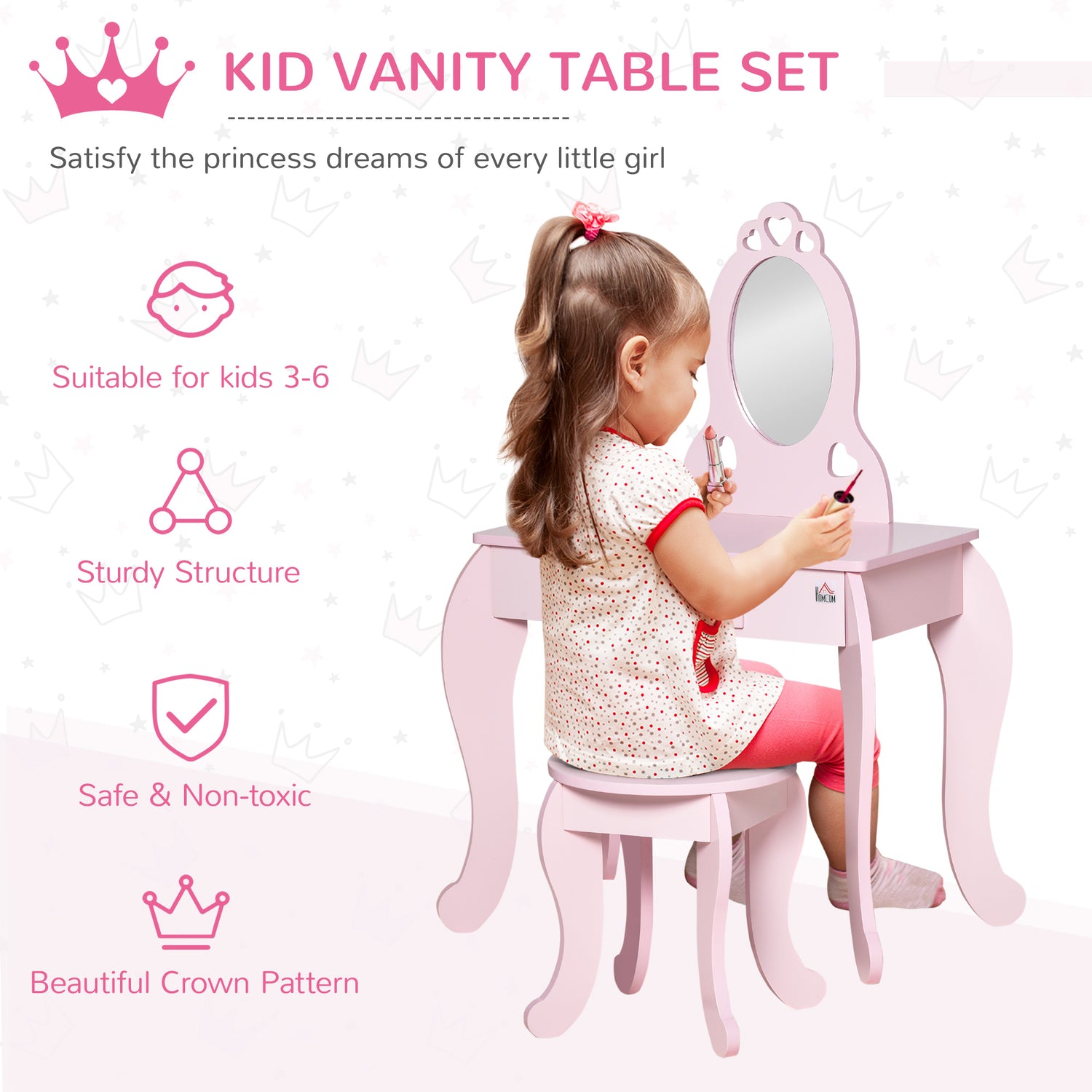 Girls vanity table sale set