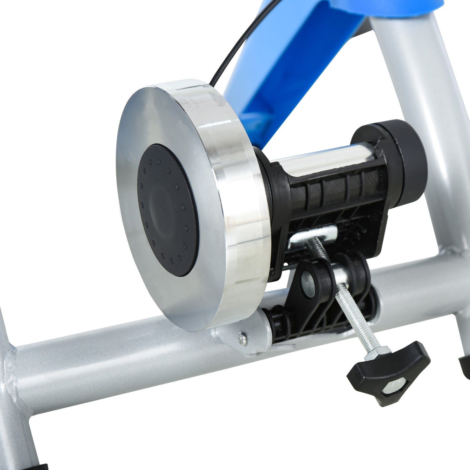 HOMCOM Steel 8 Level Indoor Stationary Bike Trainer Frame Bike