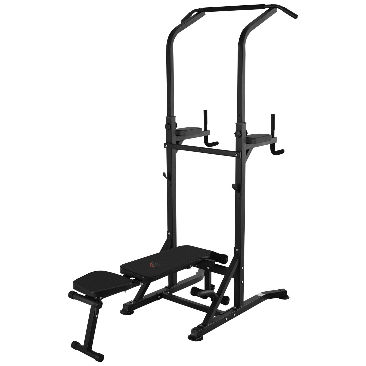 HOMCOM Adjustable&Folded Dip Stands Multi-Function Pull-ups Sit-ups, Fitness tools Gym Home