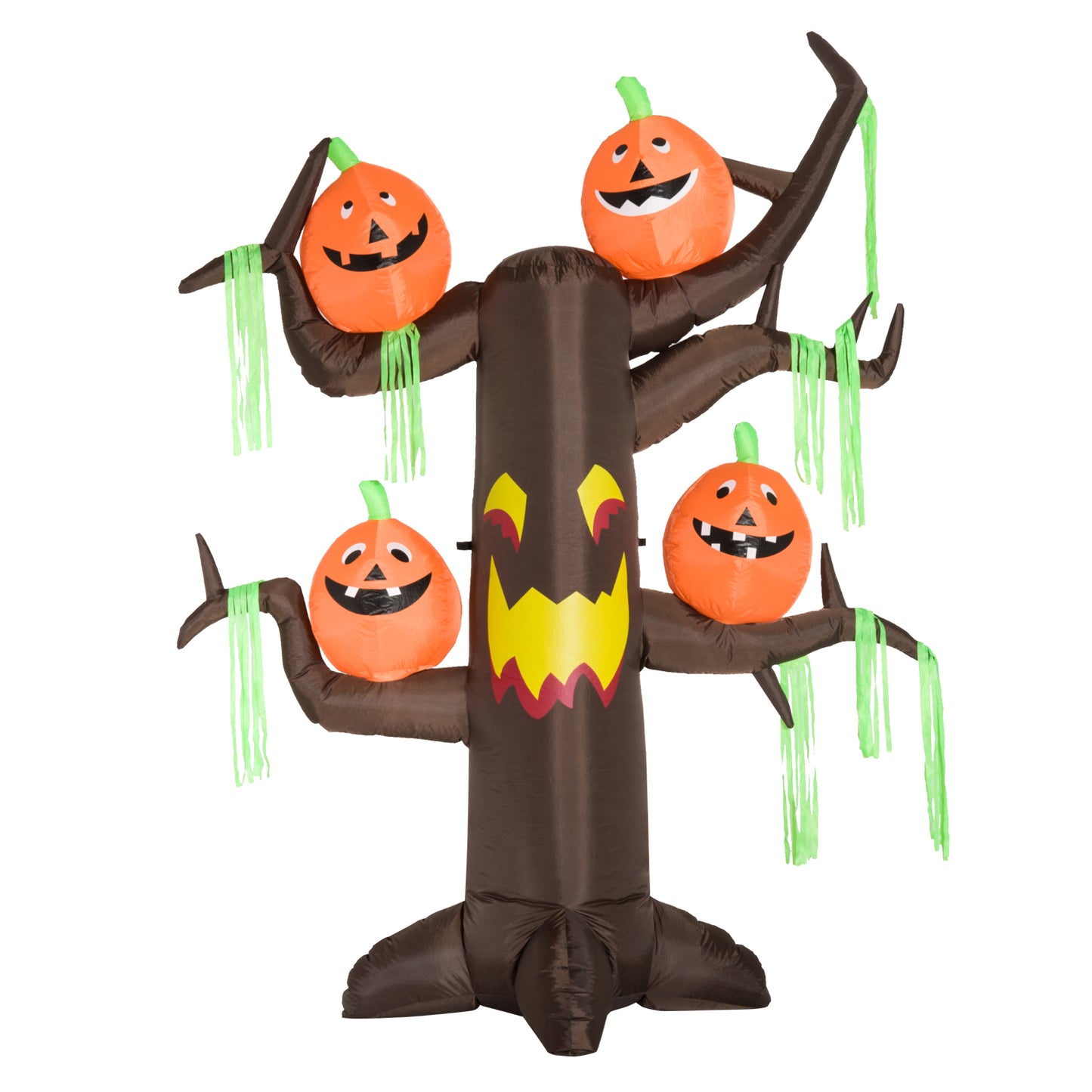 HOMCOM Halloween Inflatable Decoration Ghost Tree, 2.4m, 6 LED lights