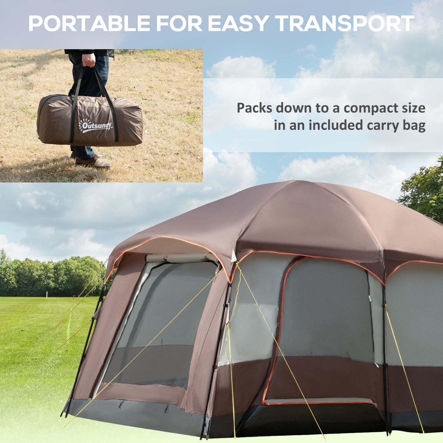 Two room clearance tents for camping