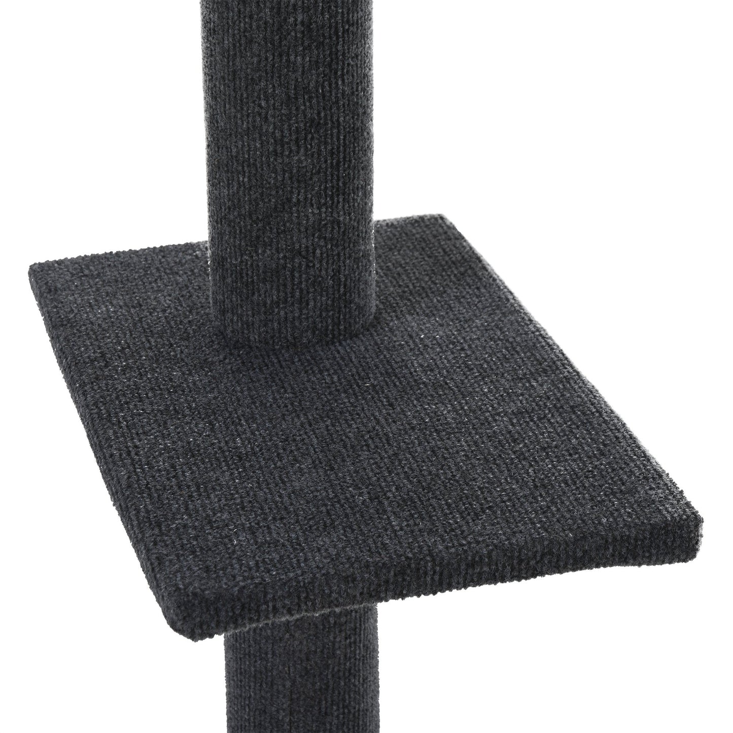 PawHut 4-level Cat Tree Condo with Covered Scratching Posts Grey