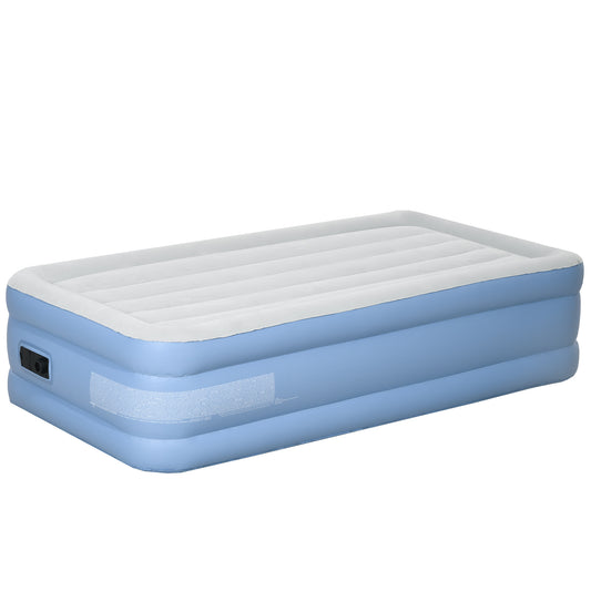 Outsunny Widened Single Inflatable Mattress, with Built-In Electric Pump