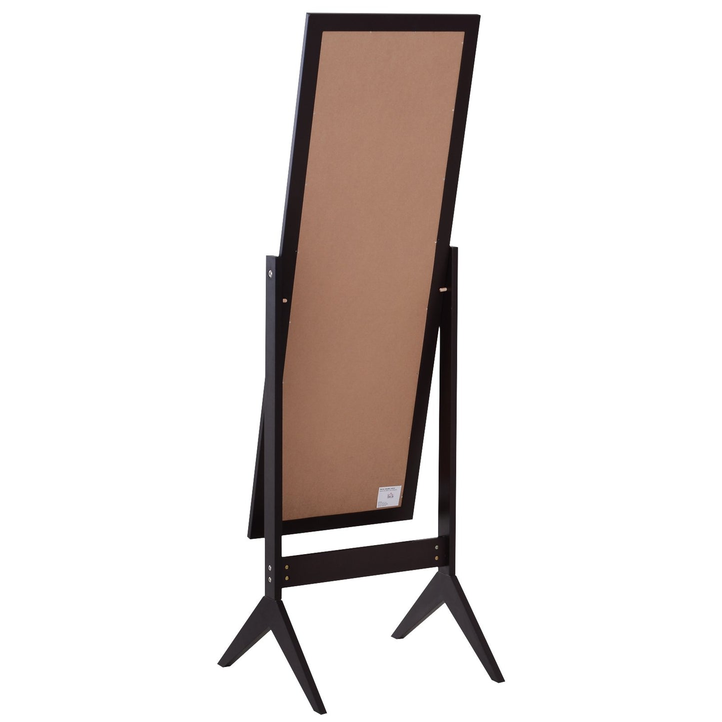 HOMCOM Tall Freestanding Dressing Mirror w/Adjustable Tilt Brown