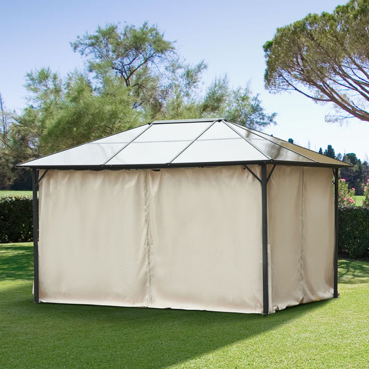 Outsunny 4 Pack Universal Gazebo Replacement Sidewalls Privacy Panel for 3 x 4m Canopy