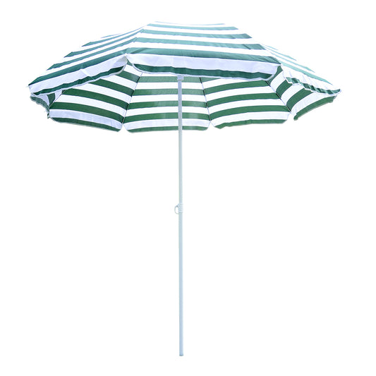 Outsunny Large 1.8m Patio Garden Beach Sun Crank Umbrella Sunshade Folding Tilt Crank Parasol