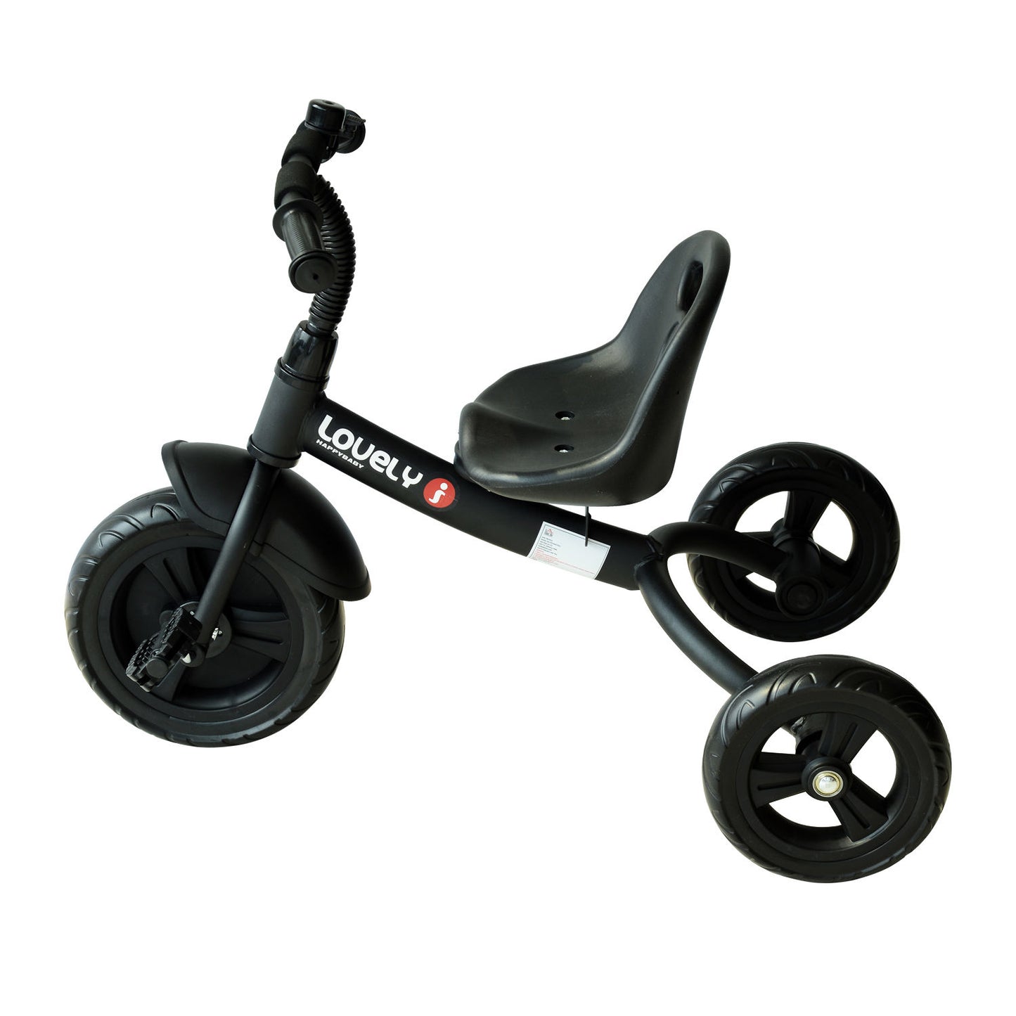 HOMCOM Toddler Three Wheel Plastic Trikes Black