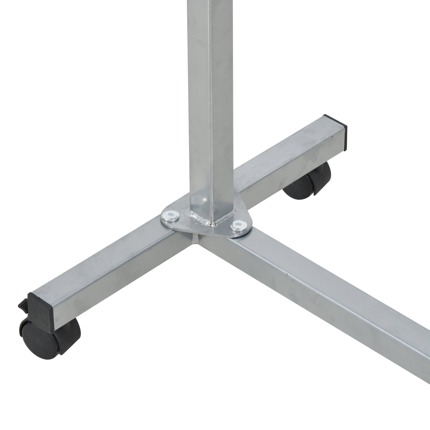 HOMCOM MDF Height Adjustable Sofa & Bed Table Black/White