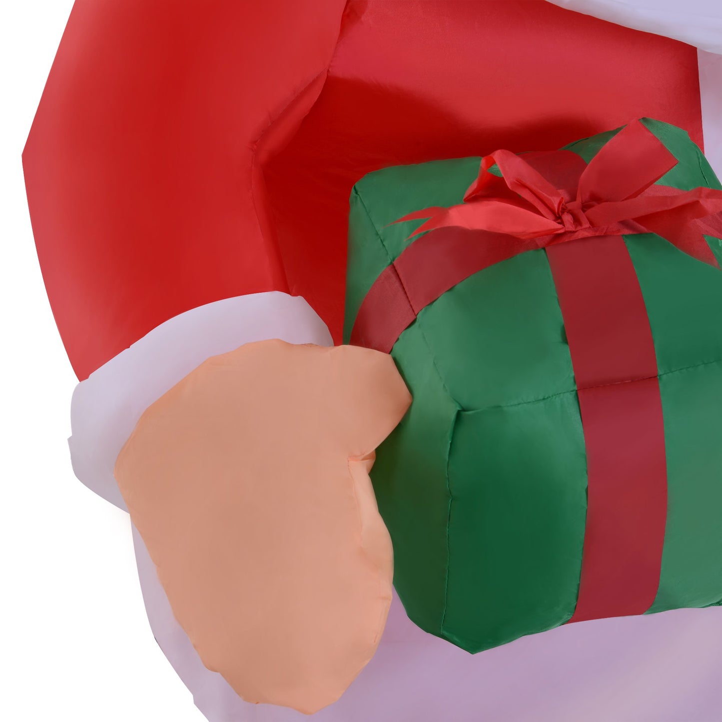 HOMCOM Christmas Inflatable Santa Claus Outdoor Home Seasonal Decoration w/ LED Light