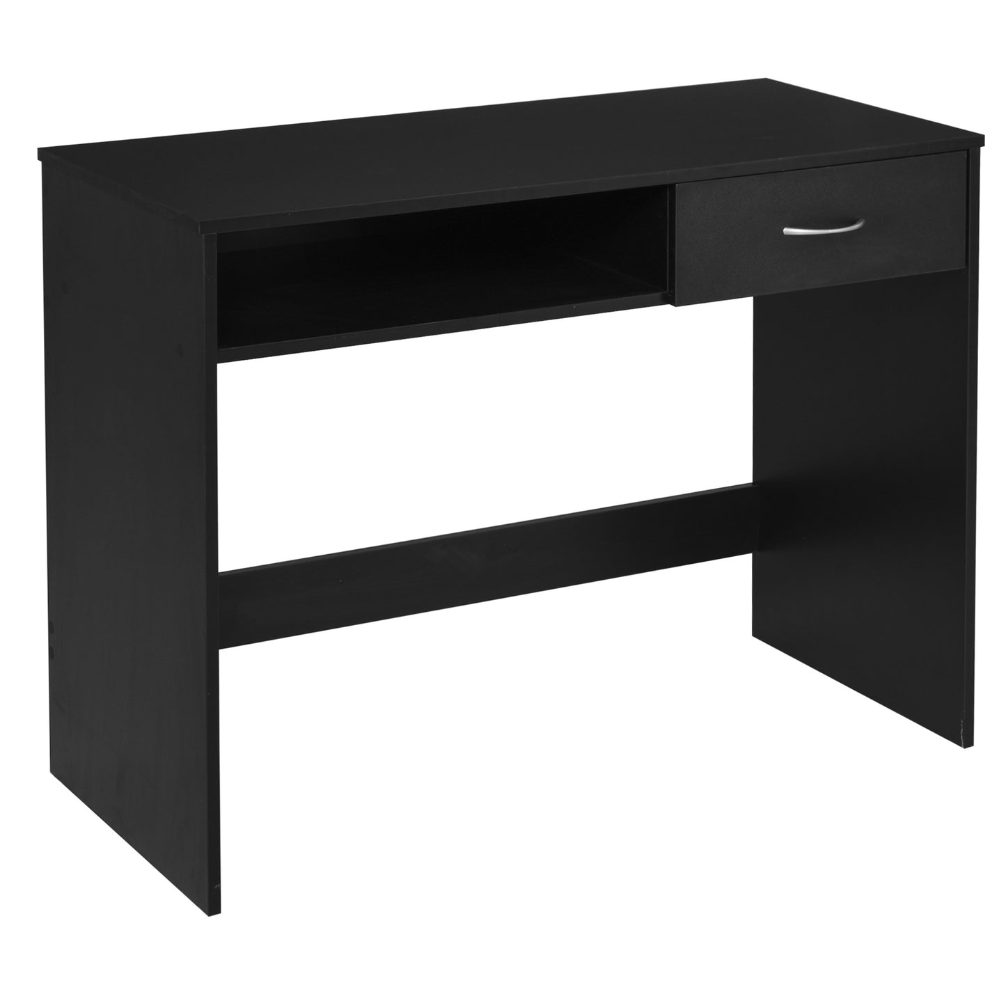 HOMCOM Particle Board 1-Drawer Office Desk Black