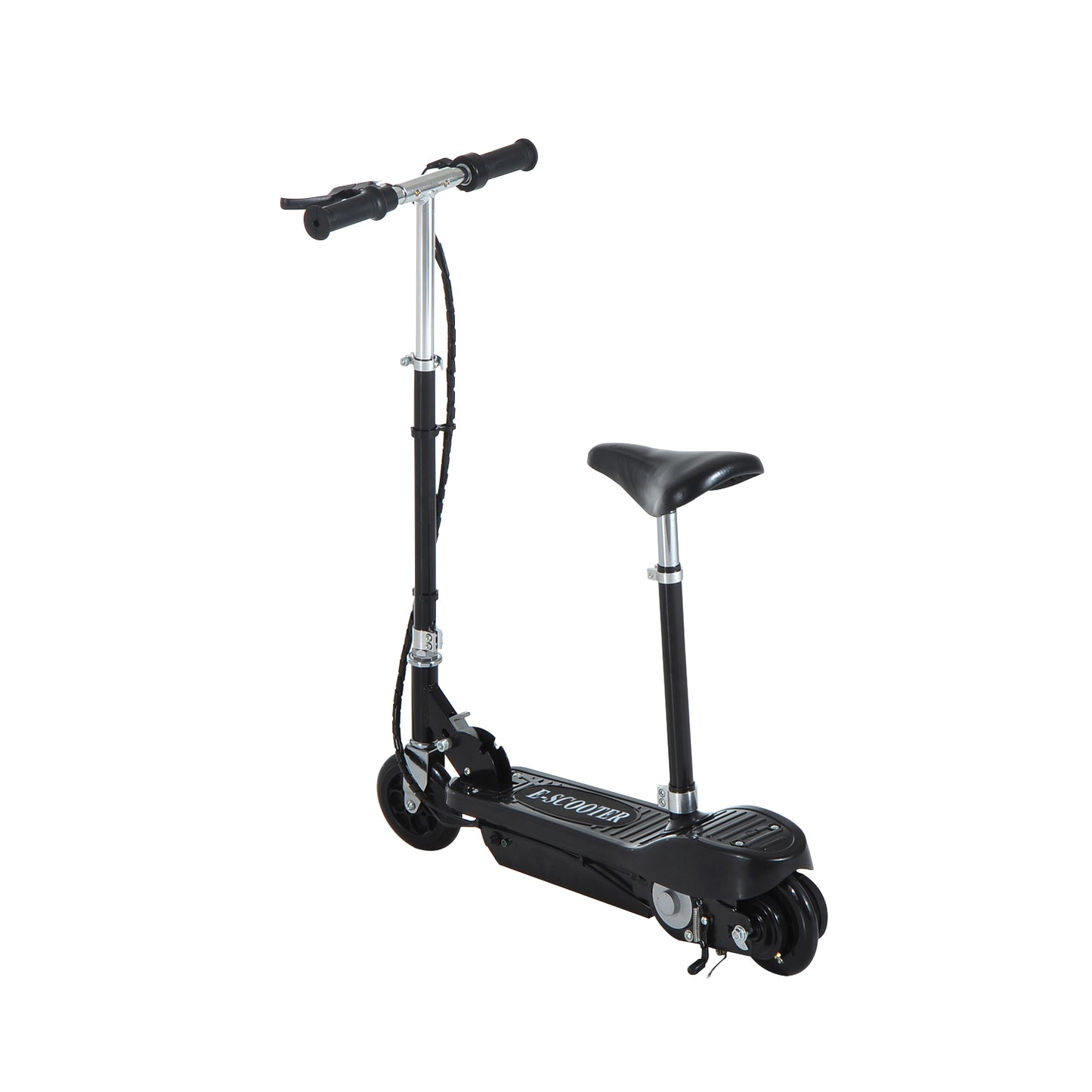 HOMCOM Motorized Electric Scooter, Rechargeable Battery-Black