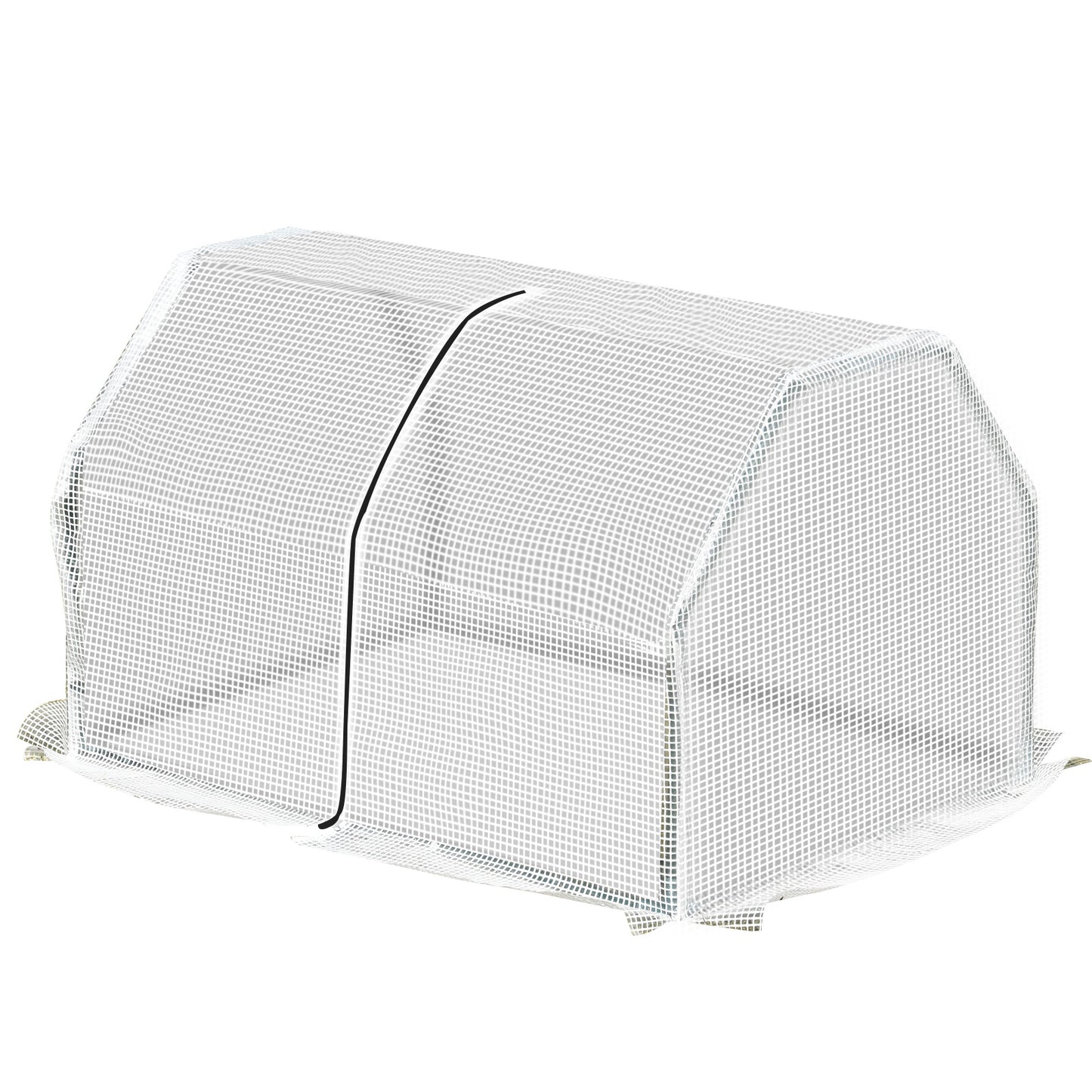 Outsunny 99x71x60cm Mini PVC Cover Steel Frame Greenhouse White