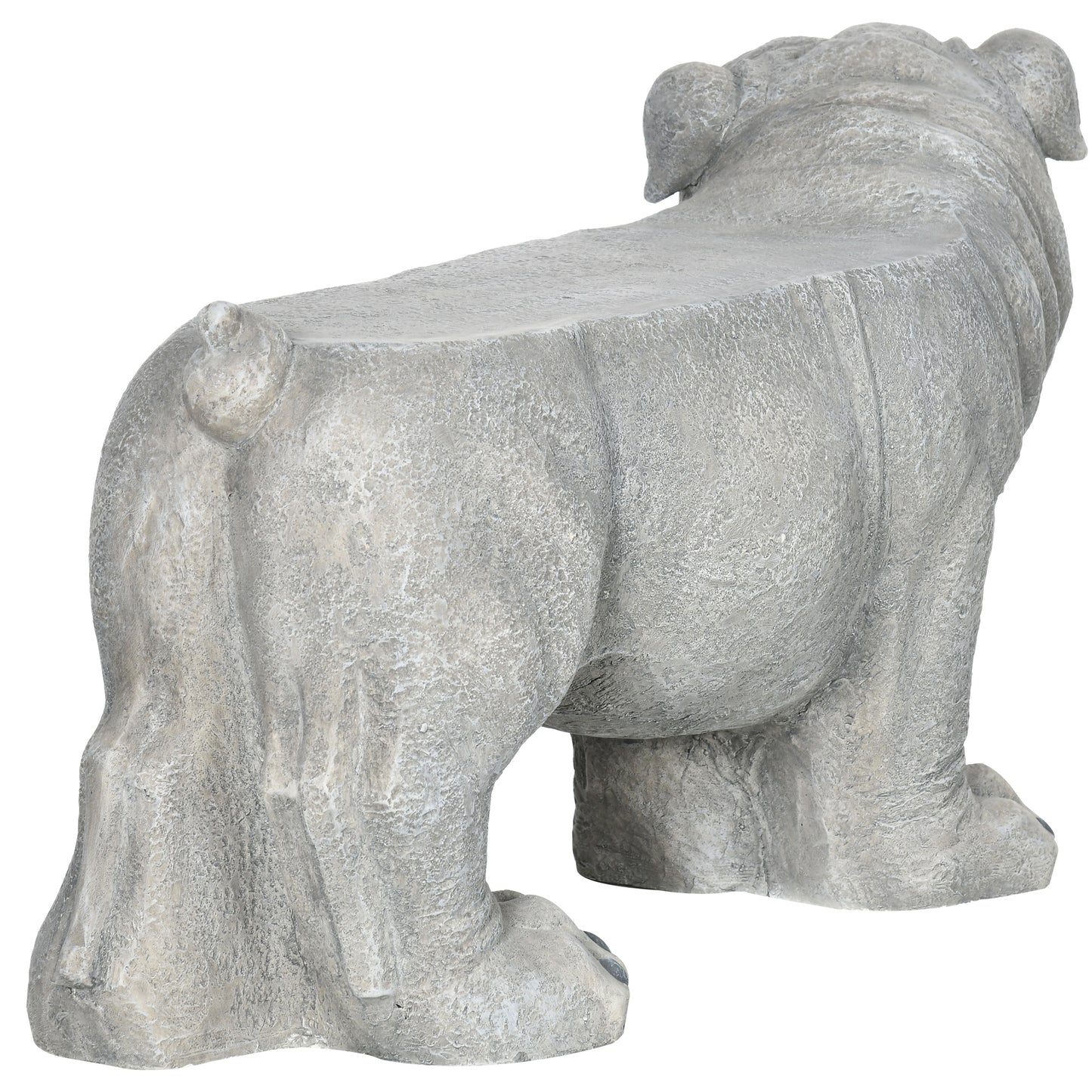 Outsunny Realistic Pekingese Sculpture, GardenÂ Statue / Garden Stool, Outdoor Dog Ornament Home Decoration