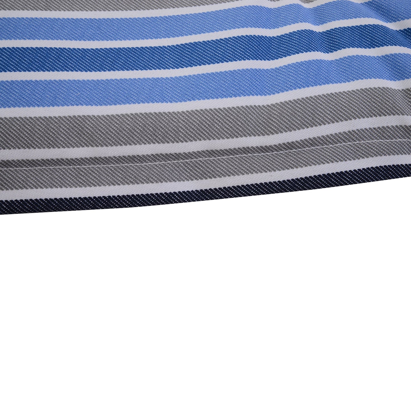 Outsunny Polyester Set Of 2 Swing Chair Cushion Blue Stripes