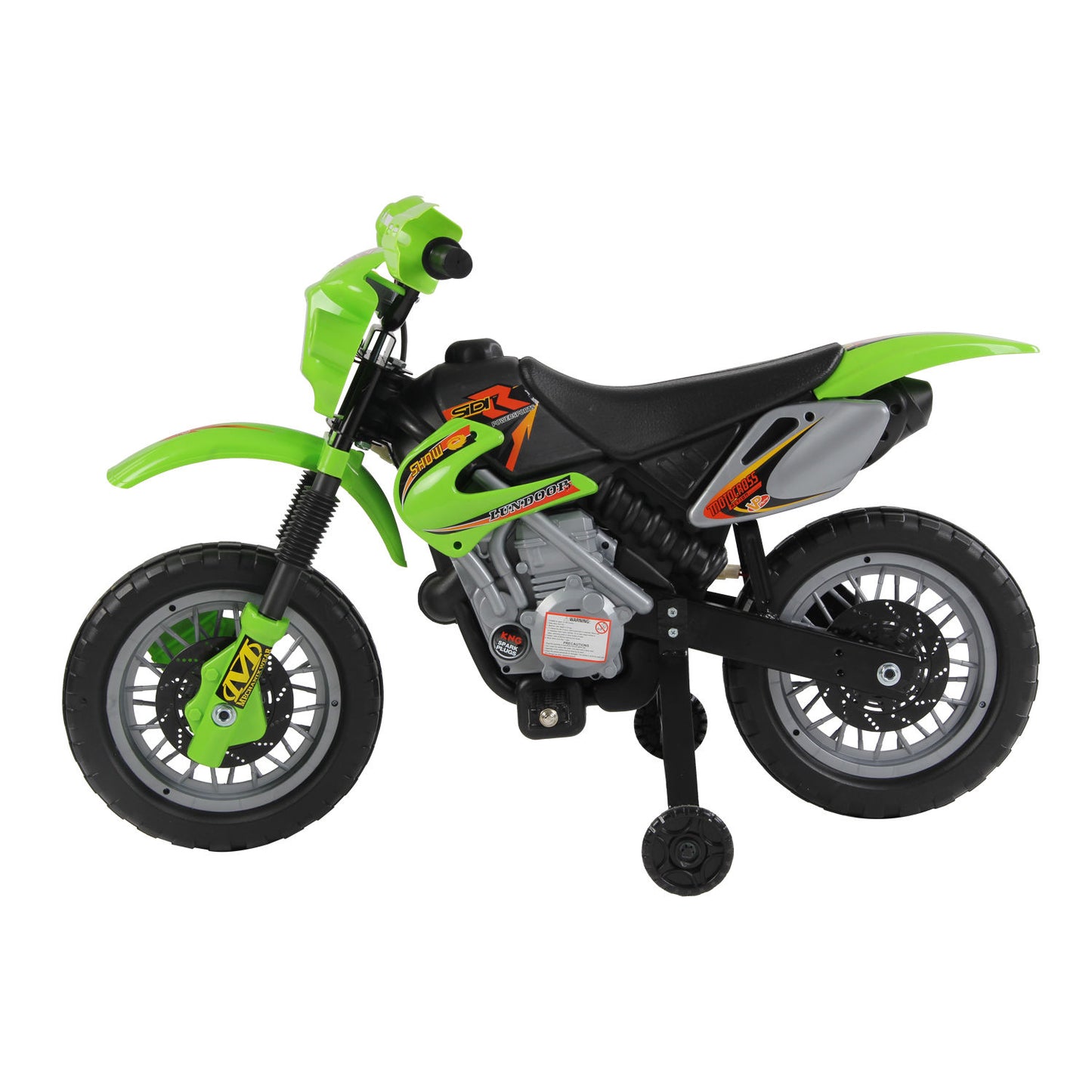 HOMCOM 6V PP Electric Motorcycle for Kids Ride on Toys with Effects Green