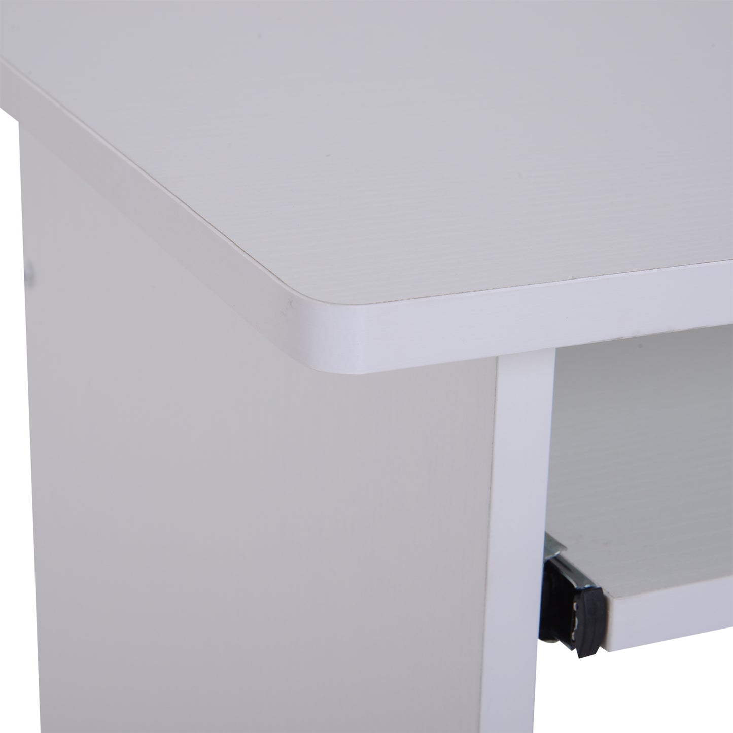 HOMCOM Computer Desk, 80Lx45Wx73.5H cm, Particle board-White