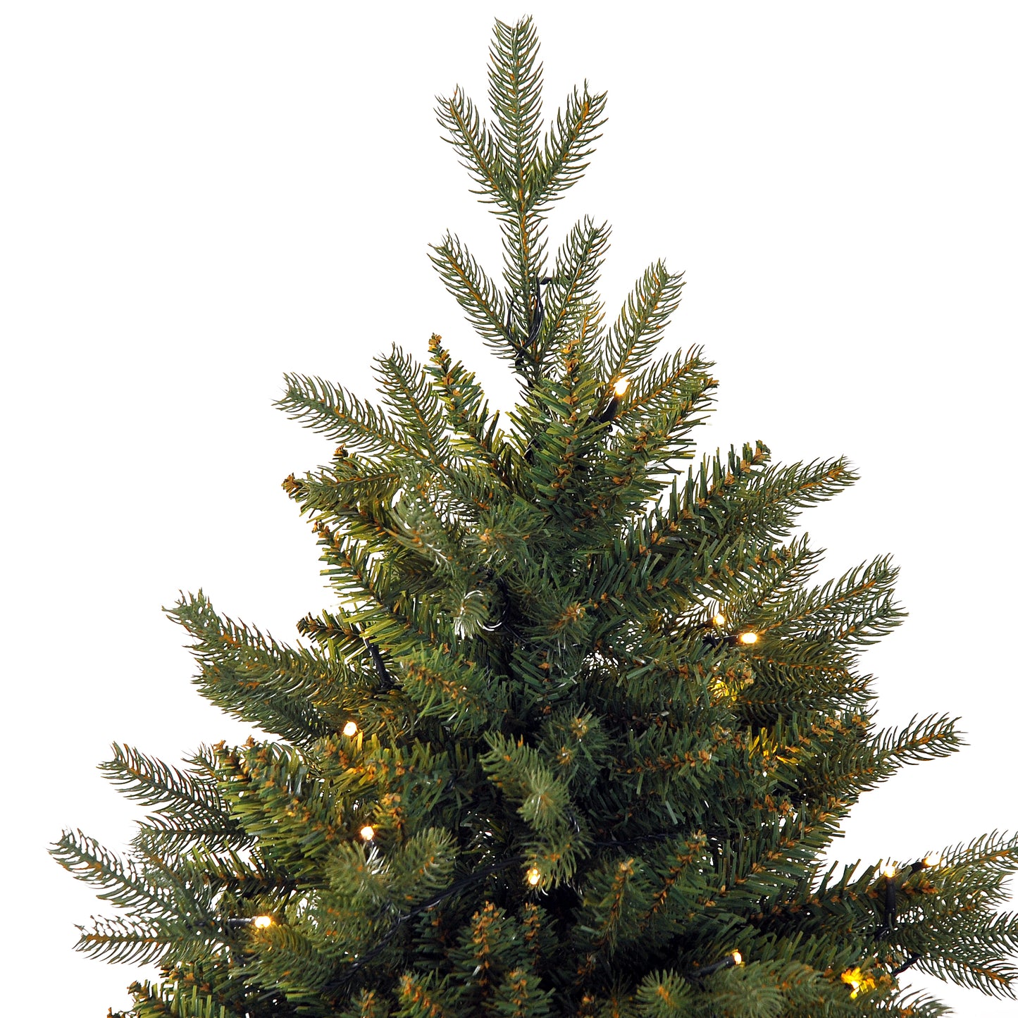 HOMCOM 4FT Pre-Lit Artificial Christmas Spruce Tree, Plastic Stand-Green