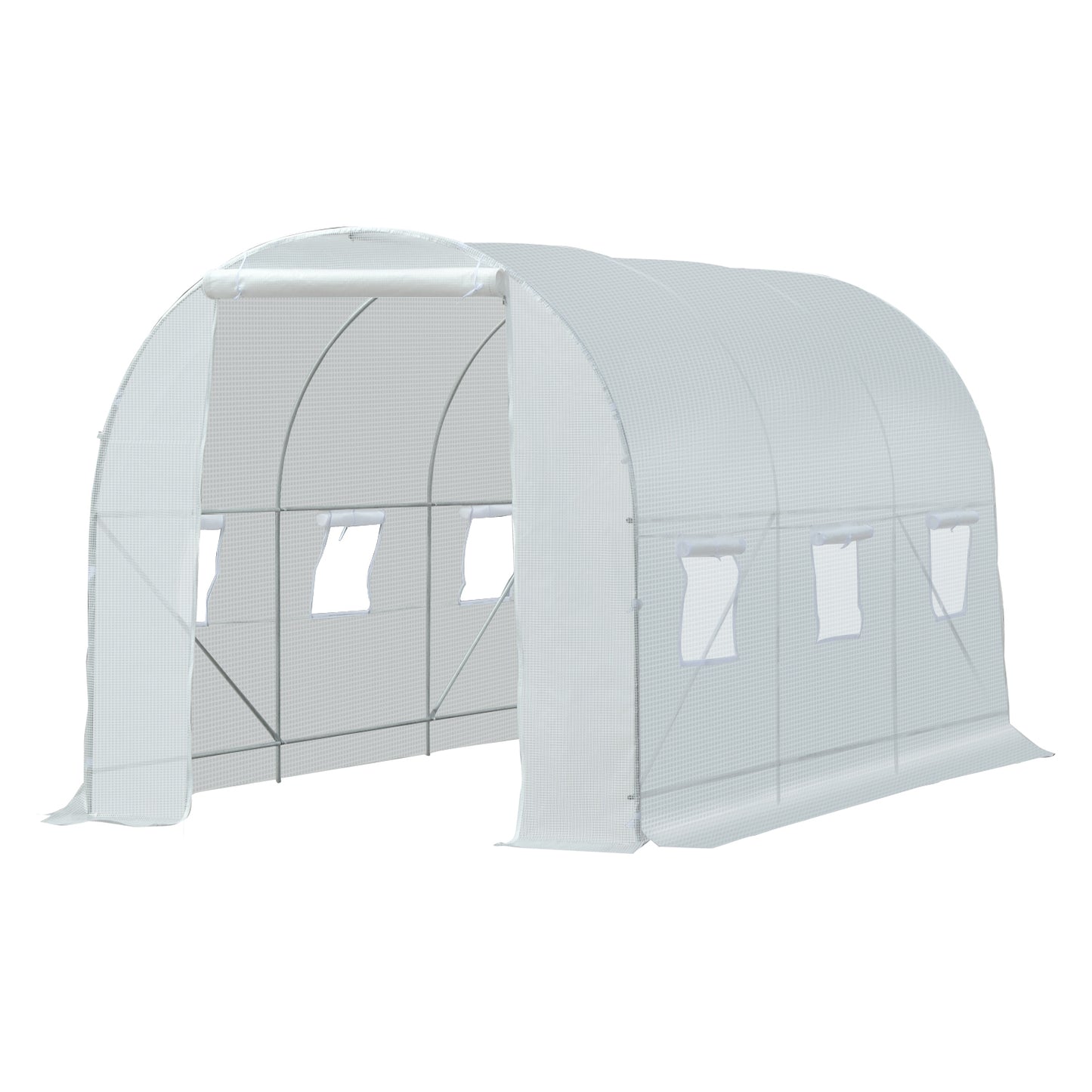 Outsunny 3.5 L x 2 W x 2H m Walk-in Greenhouse-White