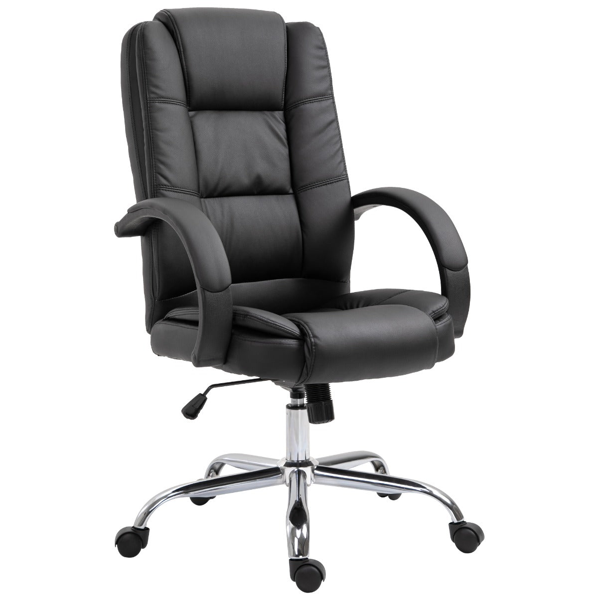 Vinsetto High Back Executive Office Chair, 360° Swivel, PU Leather-Black