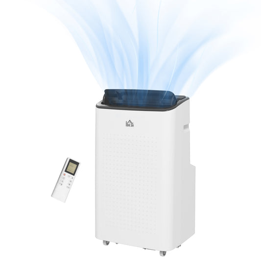 HOMCOM 12,000 BTU Mobile Air Conditioner for Room up to 26mÂ², Smart Home WiFi Compatible, with Dehumidifier, Fan, 24H Timer