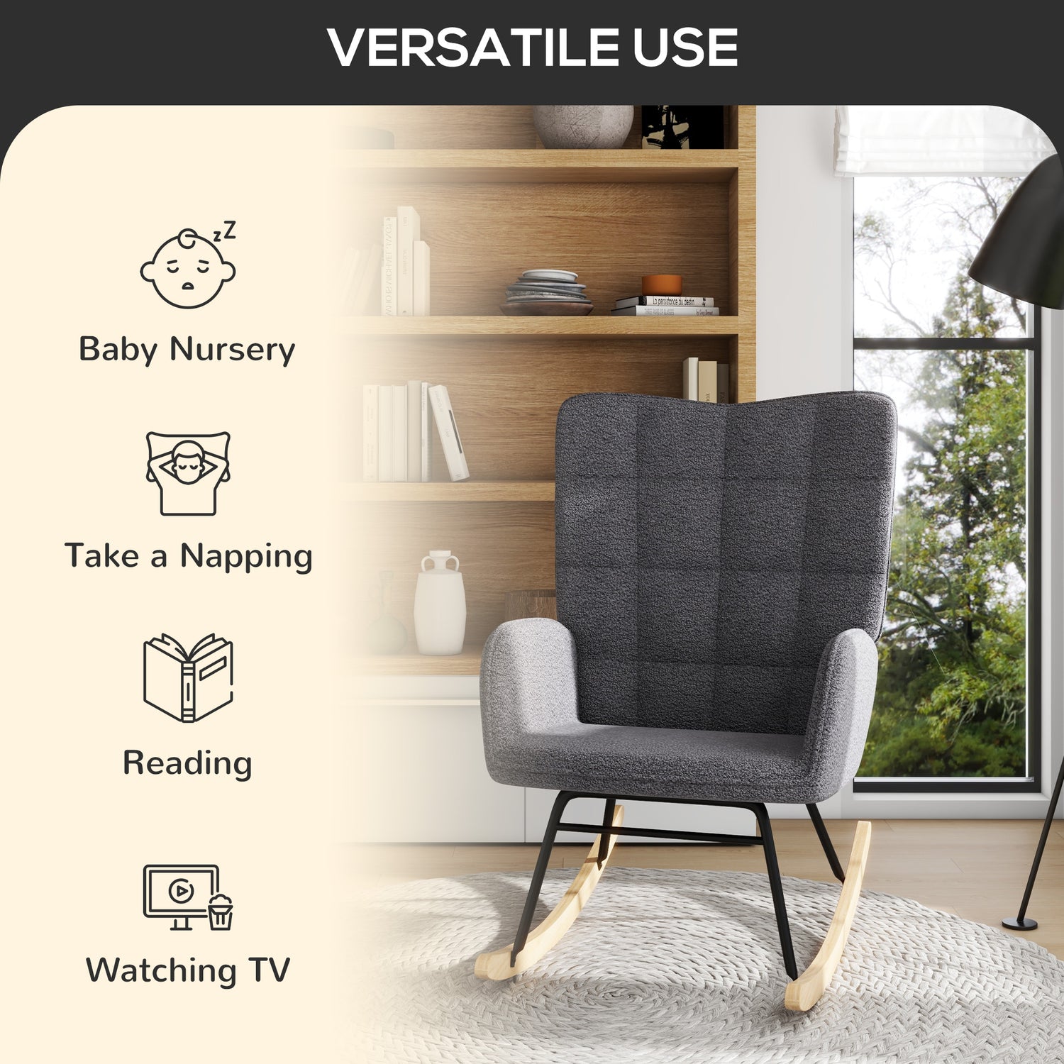 Baby best sale swivel rocker