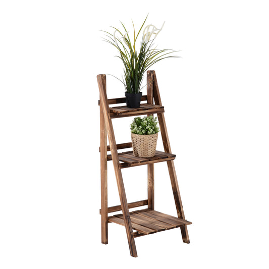 Outsunny Flower Stand, 40Lx37Wx93H cm, Wood