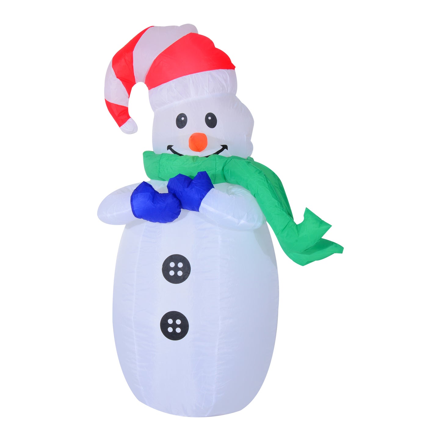 HOMCOM Inflatable Christmas Snowman 120 cm W/LED Lights-Multicolour