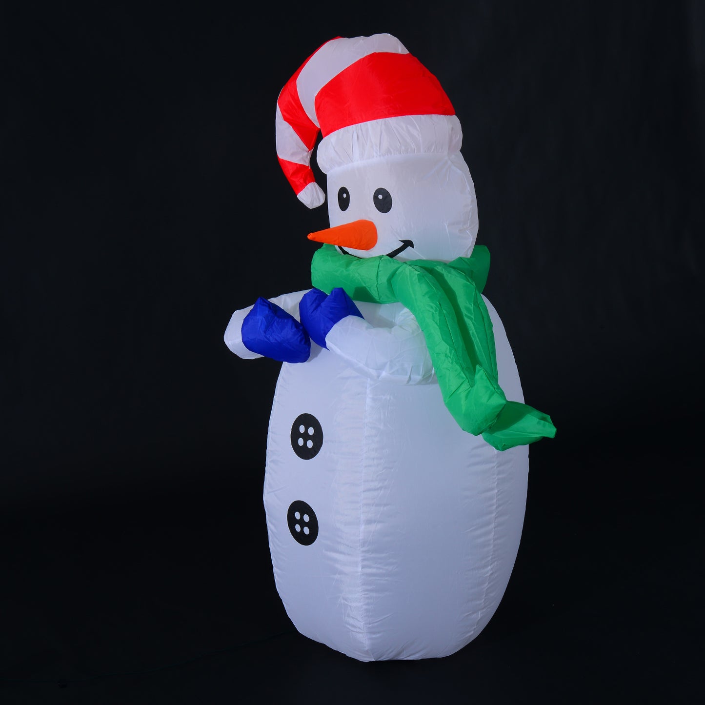 HOMCOM Inflatable Christmas Snowman 120 cm W/LED Lights-Multicolour