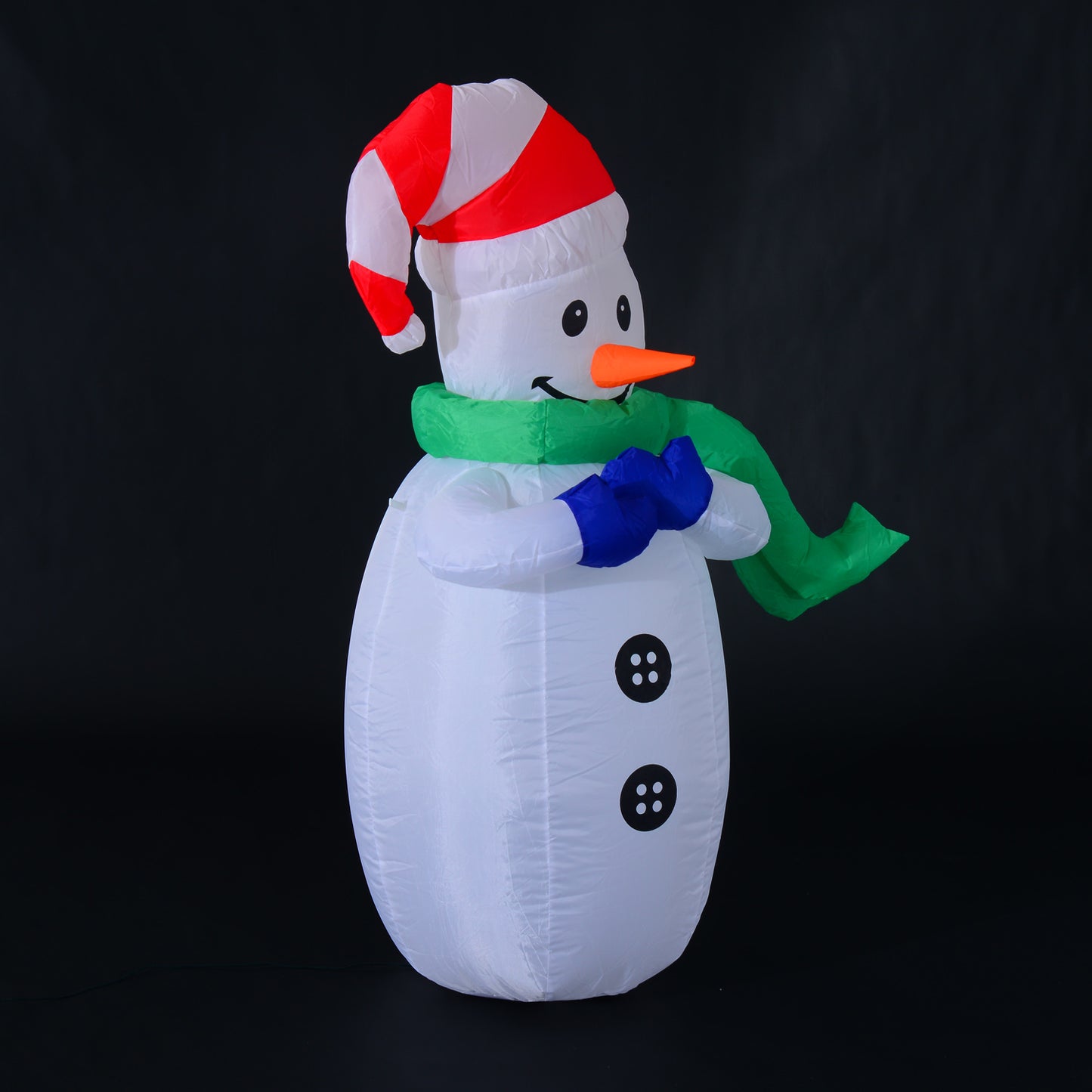 HOMCOM Inflatable Christmas Snowman 120 cm W/LED Lights-Multicolour