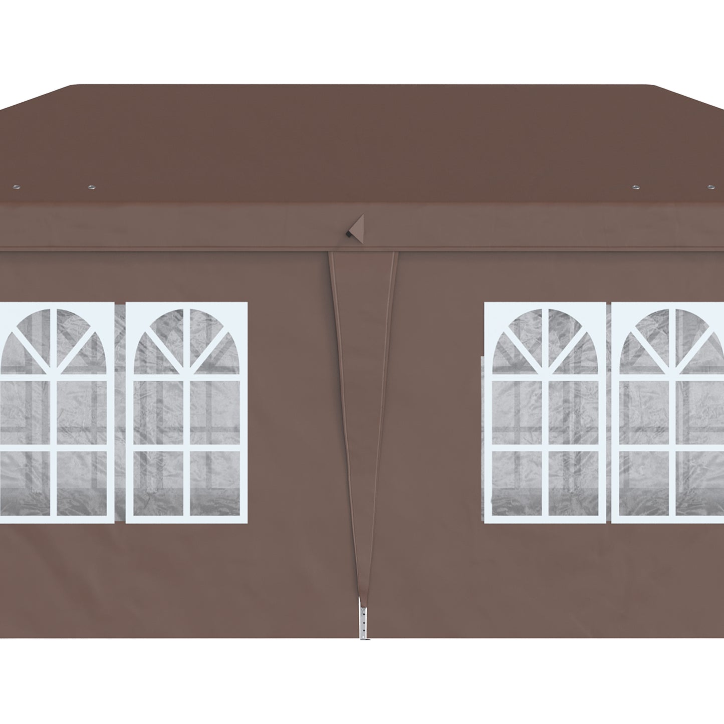 Outsunny 3 x 6m Pop-Up Gazebo, with Removable Walls - Brown