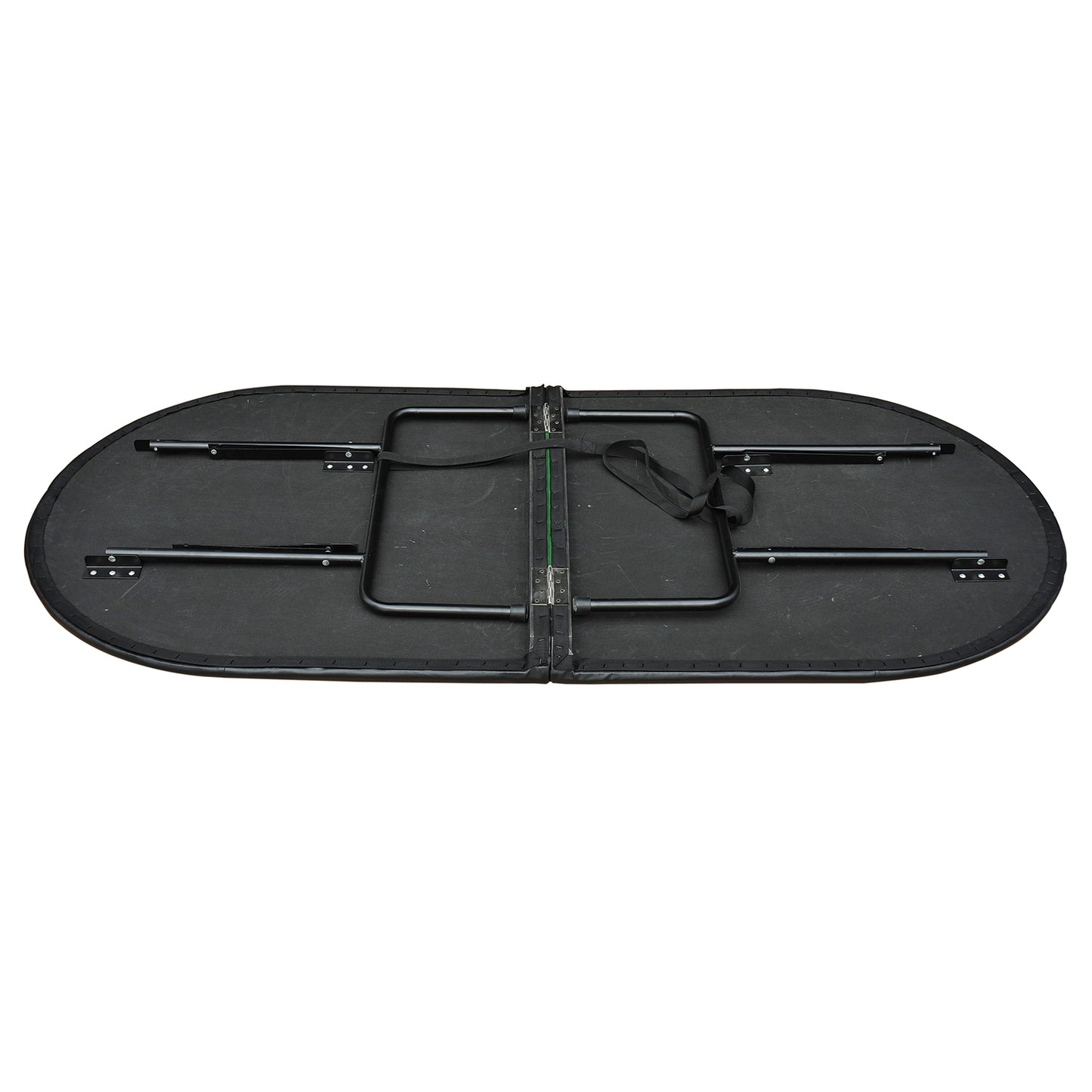 HOMCOM Poker Table 1.85m Folding Top for 8 Players Casino with Chip Trays Drink Holders