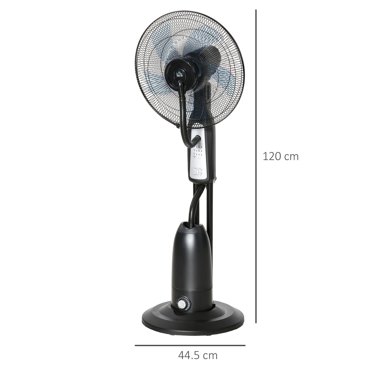 HOMCOM 2.8 Litre Water Mist Fan, with Remote