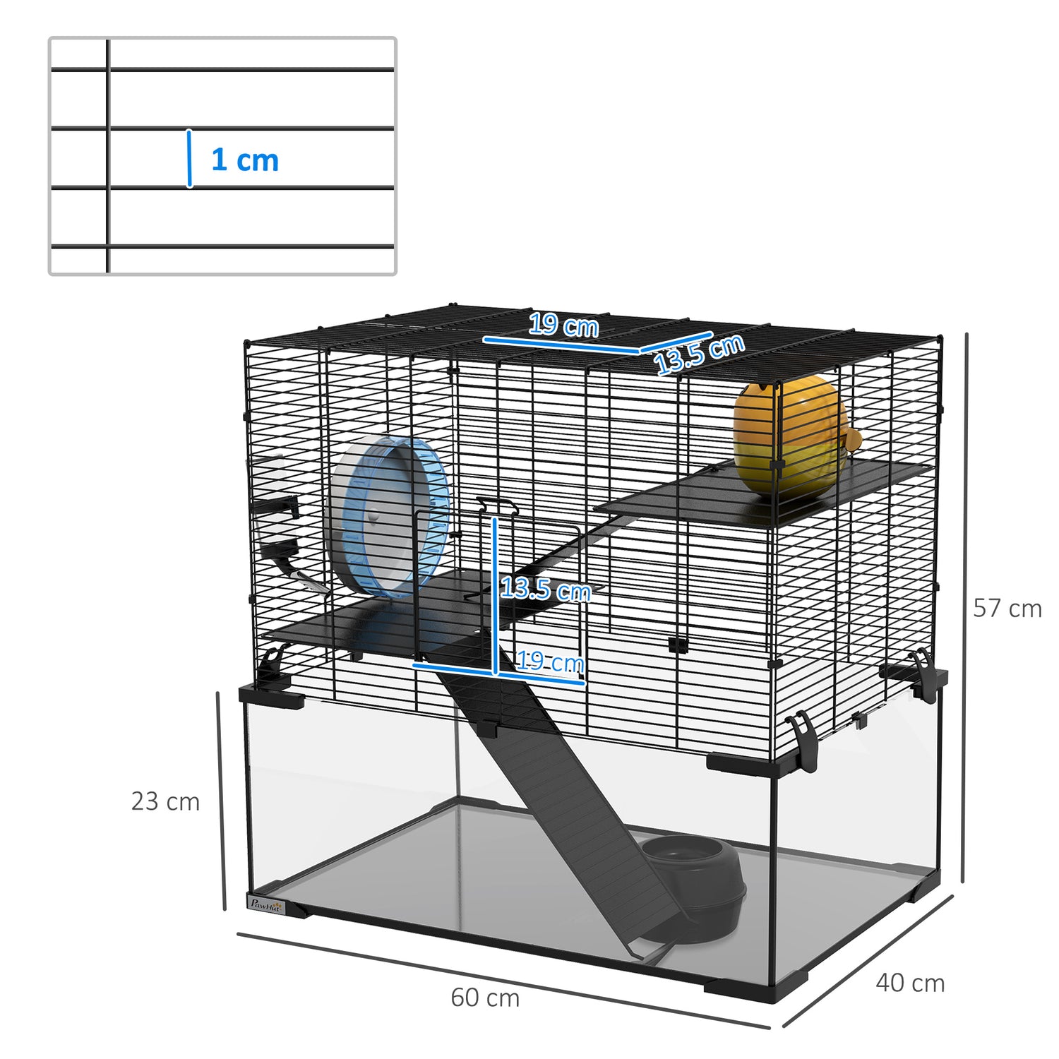 Glass gerbil cage sale