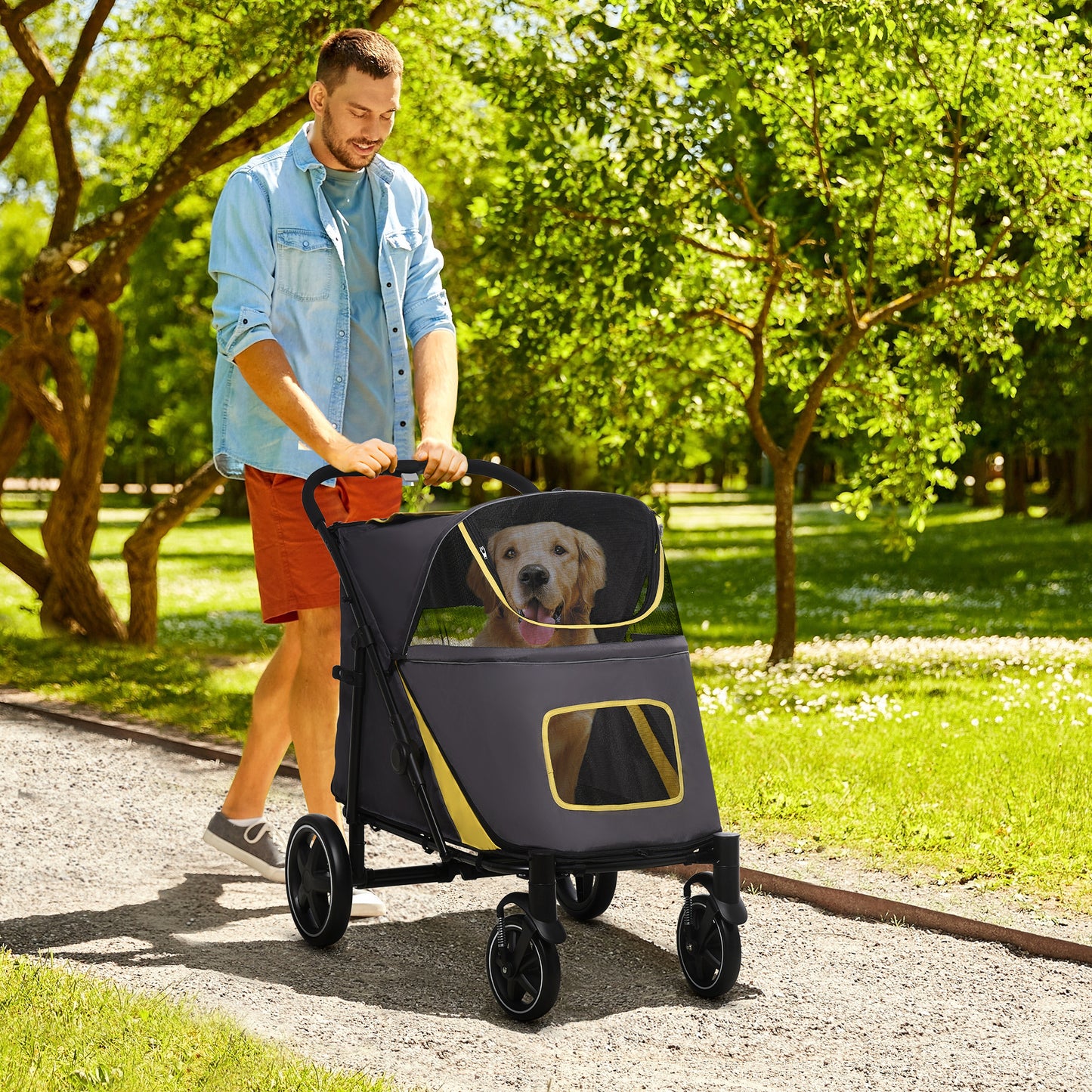 Pawhut shop dog stroller