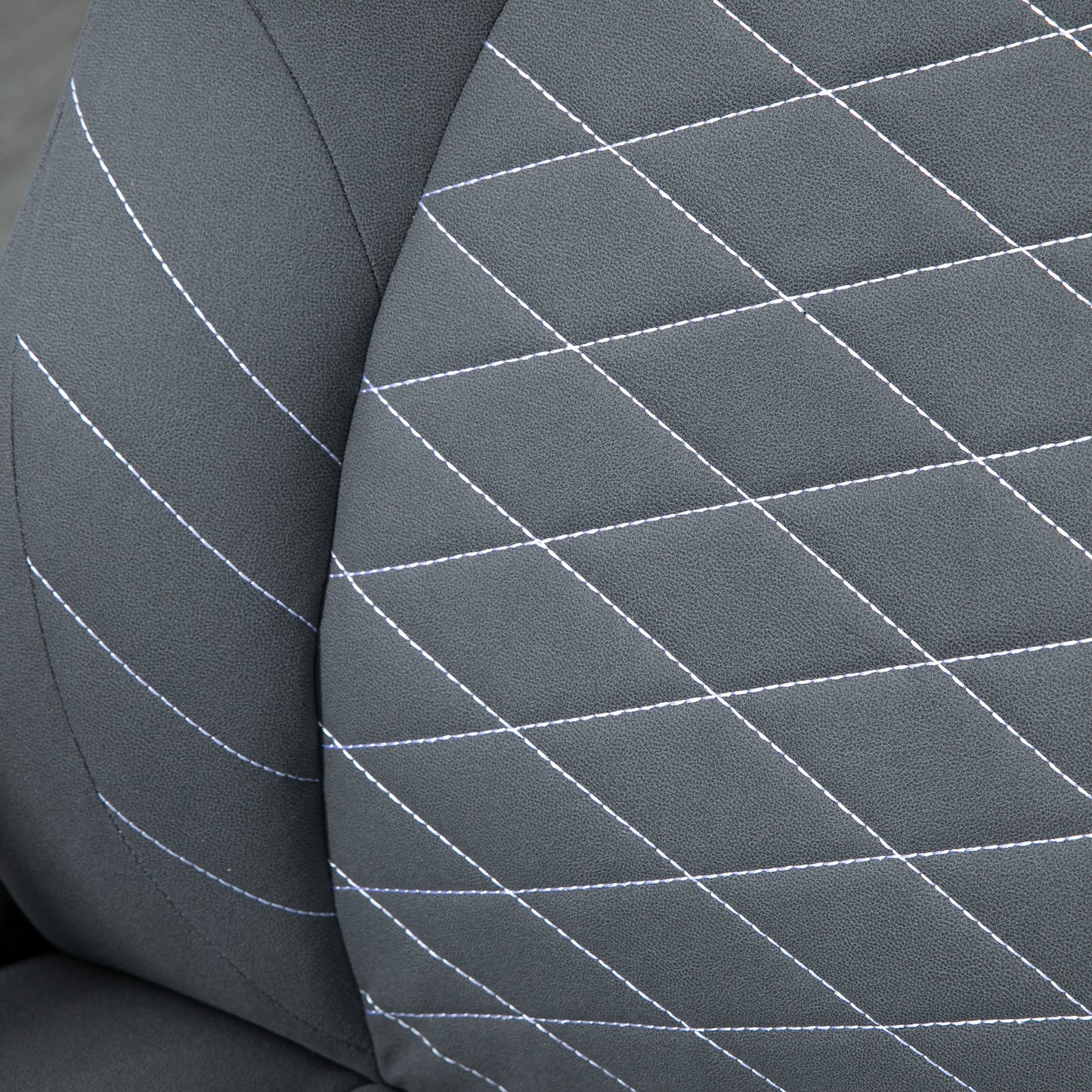 Vinsetto Home Office Desk Chair Computer Chair with Flip Up Armrests Swivel Seat and Tilt Function Dark Grey