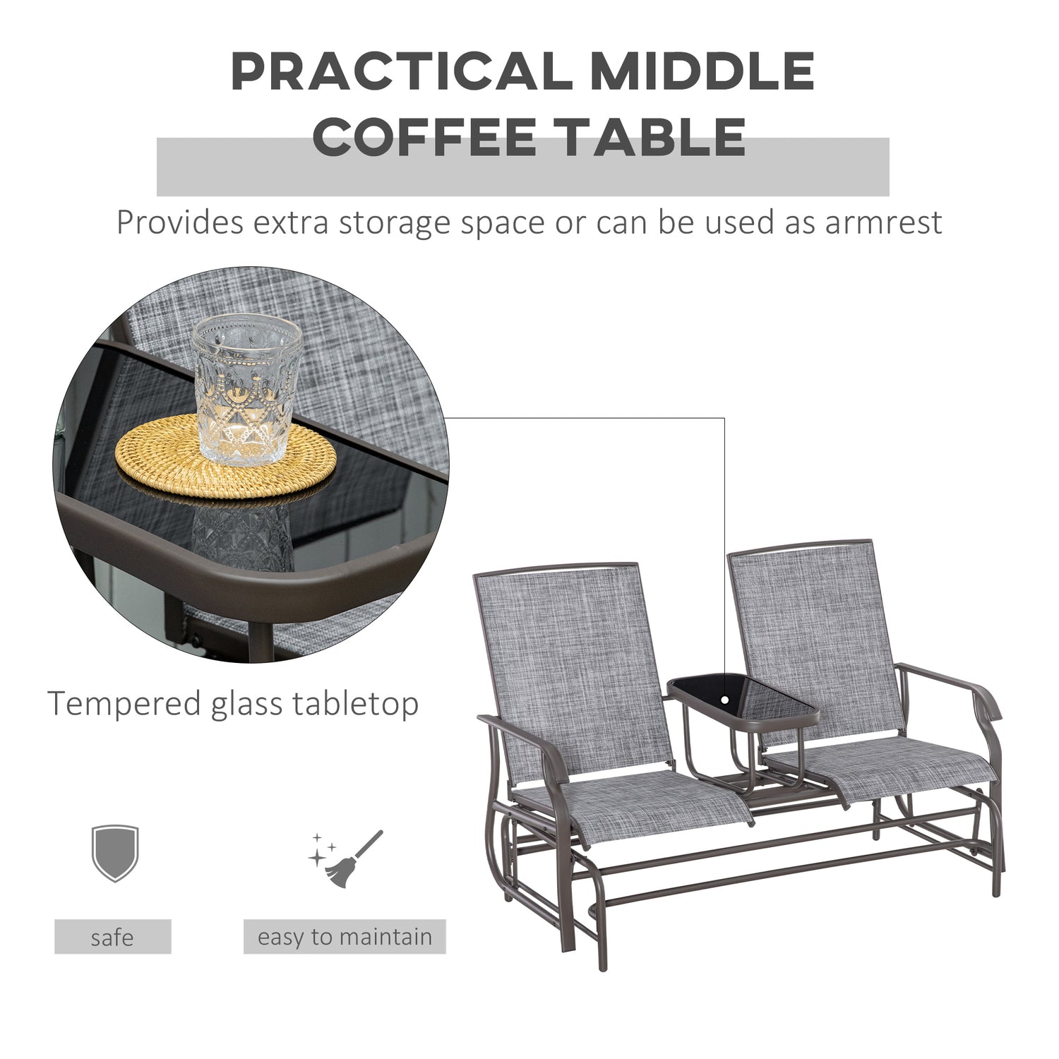 Easy glider table hot sale seat