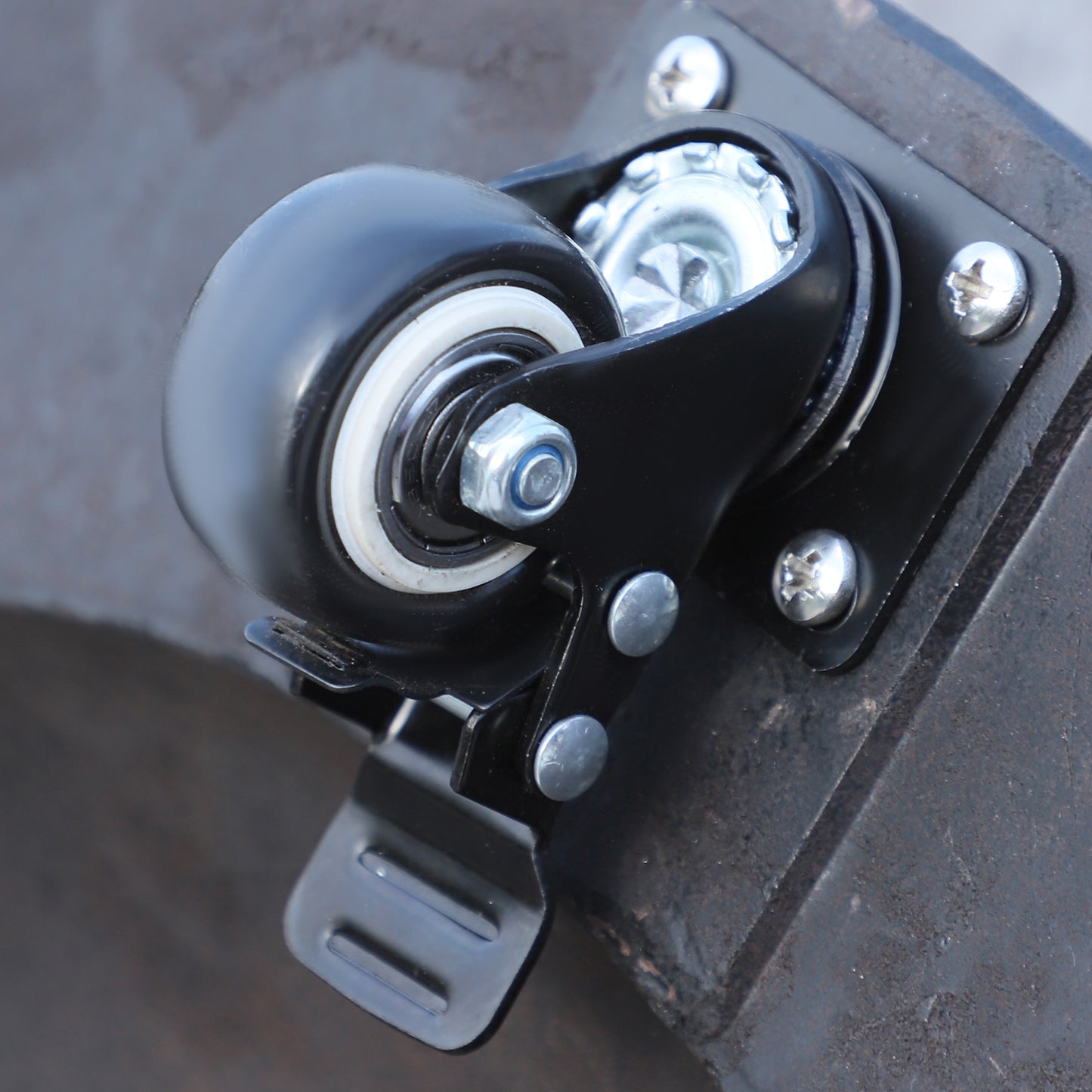 Outsunny Resin Patio Umbrella Base on Wheels Parasol Stand W/Wheels-Black