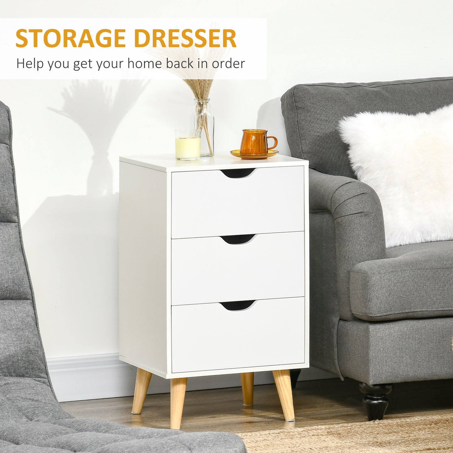 3 drawer deals storage dresser